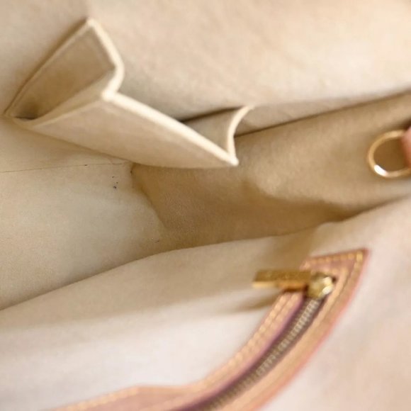 LOUIS VUITTON Logo Looping GM Shoulder Bag Monogram Leather Brown - Picture 6 of 16